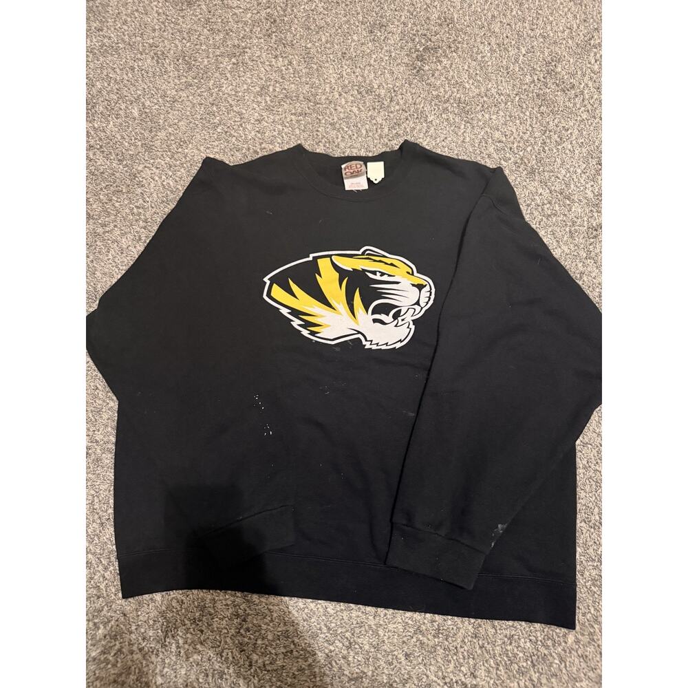 Missouri Tigers 2XL Vintage Heavy Weight Long Sleeve Black (Red Oak Tag)
